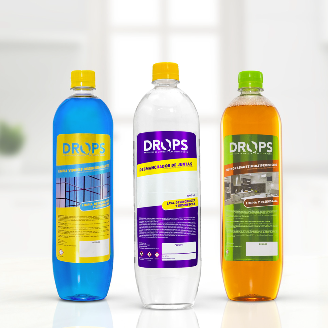 Kit de productos de limpieza Drops