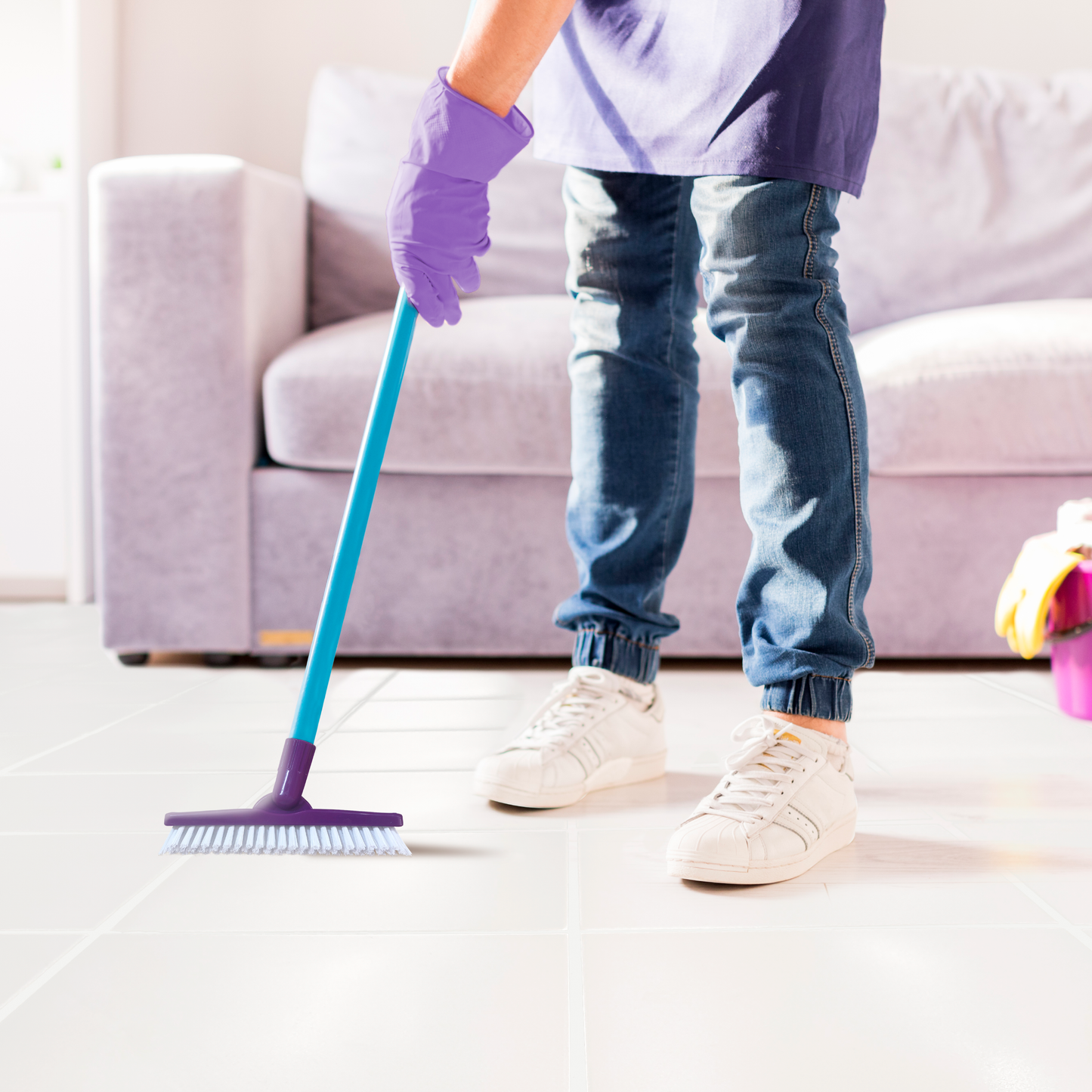 Kit de limpieza: Cepillo limpia juntas + 3 limpia juntas 1000ml